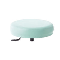 Sgabello con sedile imbottito - base in alluminio elevabile a gas 20 cm