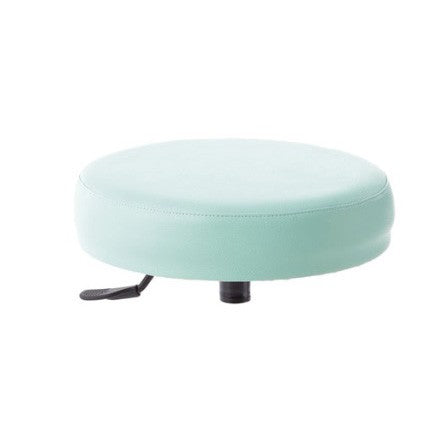 Sgabello con sedile imbottito - base in alluminio elevabile a gas 20 cm