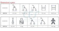 Deambulatore Rollator Poseidon RP675