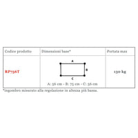 Deambulatore antibrachiale a tavolo pieghevole RP756T - Regolabile in altezza