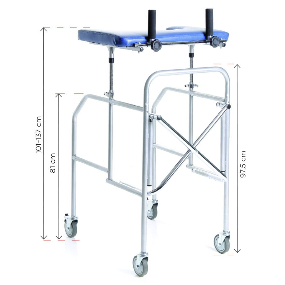 Deambulatore antibrachiale a tavolo pieghevole RP756T - Regolabile in altezza
