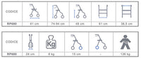 Deambulatore Rollator Zeus RP680