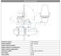 Poltrona multifunzione RUGY Visita PM100 - 3 sezioni e 4 Motori