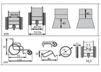 Carrozzina da spiaggia SAND&SEA a 3 ruote