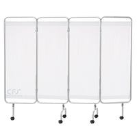 Paravento a 4 ante MO415A in alluminio con ruote