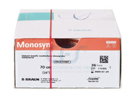 Monosyn suture assorbibili in gliconato, ago 3/8 19mm, USP 3/0 - filo incolore 70cm (conf. 36 pz.)