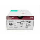 Monosyn Quick suture assorbibili in gliconato, ago 3/8 12mm, USP 5/0 - filo incolore 70cm (conf. 36 pz.)