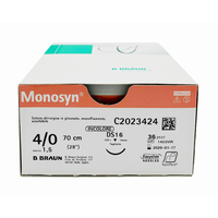 Monosyn suture assorbibili in gliconato, ago 3/8 16mm, USP 3/0 - filo incolore 70cm (conf. 36 pz.)