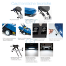 Montascale mobile a cingoli SHERPA N988 con timone motorizzato