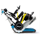 Montascale mobile a cingoli SHERPA N989TM con rampe e timone motorizzato