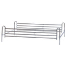 Sponda universale telescopica in acciaio cromato per letto da degenza