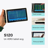 ECG Tablet NEO ECG S120 - 12 canali Interpretativo Glasgow