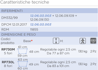 Deambulatore pieghevole RP730 - 4 puntali