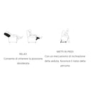 Poltrona elevabile 2 motori NINFEA Large PO400XL Grigio