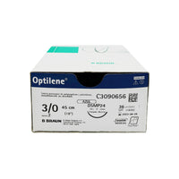 Optilene suture non assorbibili in polipropilene, ago 3/8 12mm, USP 5/0 - filo blu 45cm (conf. 36 pz.)