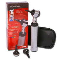 Otoscopio GIMA Parker 2,5 V attacco a baionetta manico ricaricabile - Colore Nero