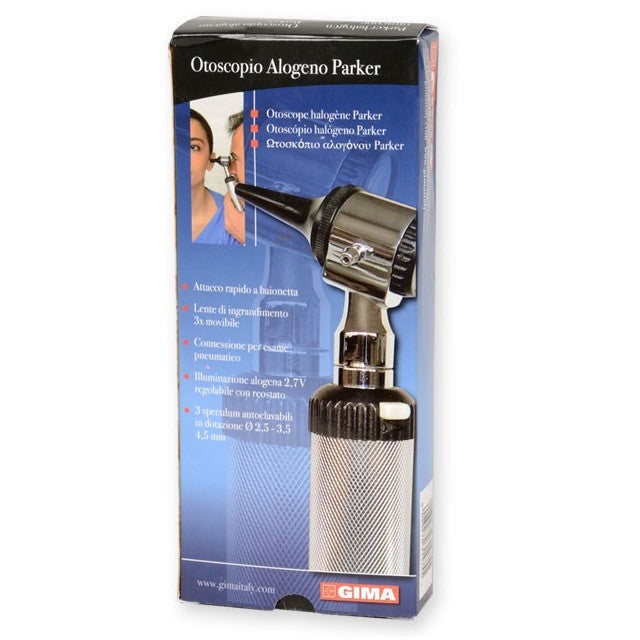 Otoscopio GIMA Parker 2,5 V attacco a baionetta - Colore Nero
