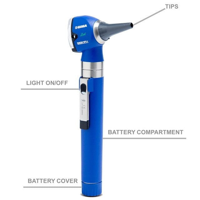 Otoscopio GIMA Sigma C LED - Colore Blu