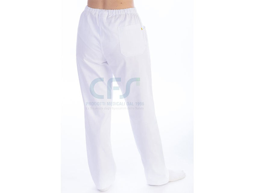 Pantalone in cotone/poliestere GIMA Bianco (Unisex)