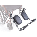 Pedane elevabili cromate CPA121C per carrrozzine ARDEA One (coppia)