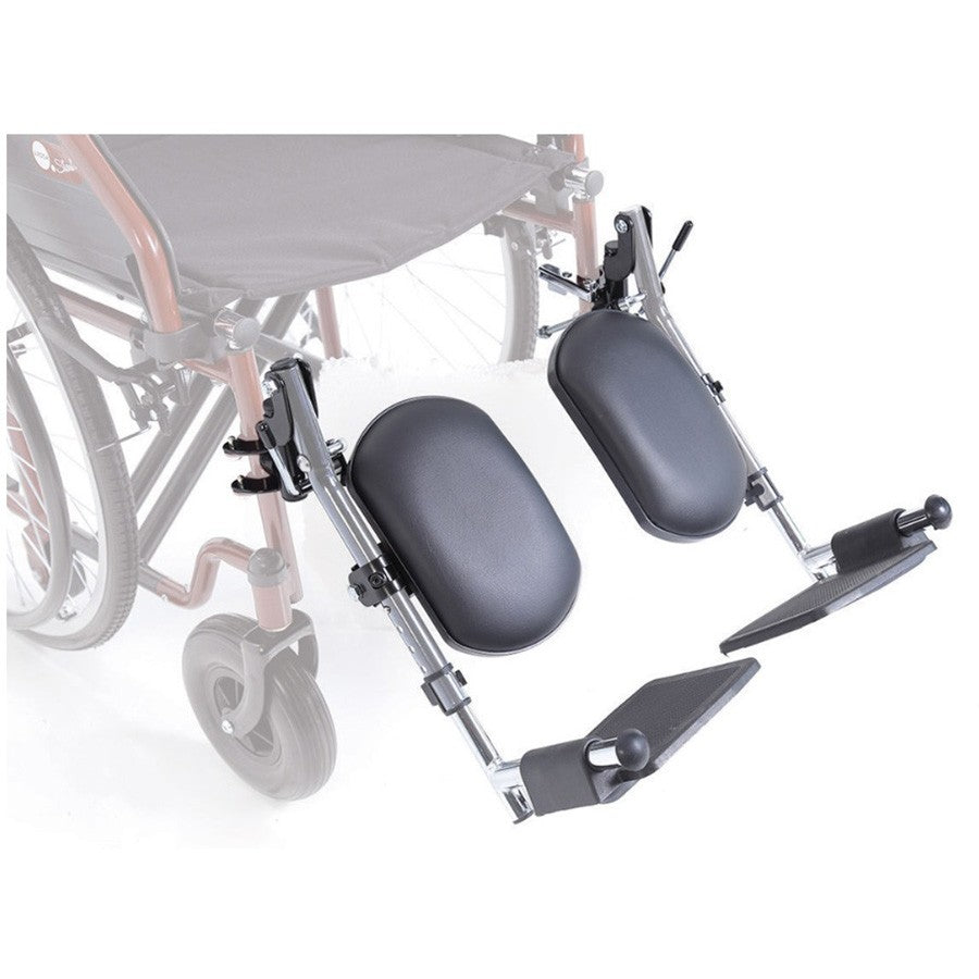 Pedane elevabili cromate CPA121C per carrrozzine ARDEA One (coppia)