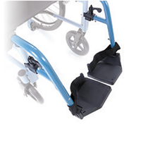 Pedane estraibili CPR783 per carrozzine ARDEA Helios CP78X 40 - 43 cm (coppia)