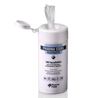 Salvietta disinfettante e detergente PHARMASTERIL FAZZOLETTO (Barattolo da 100 pz)