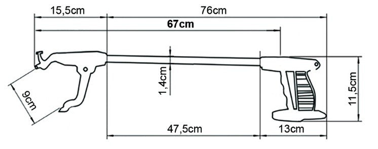 Pinza da presa PRENZ in alluminio AU120