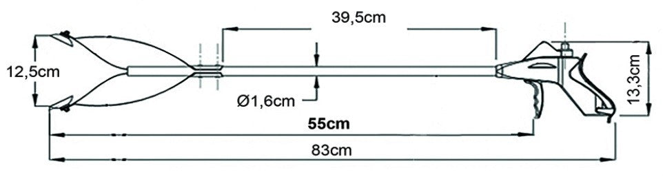 Pinza da presa PRENZ in alluminio AU121 - Con ventose