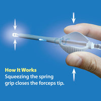 Pinzetta illuminante per ORL (Conf. 10 pz.)