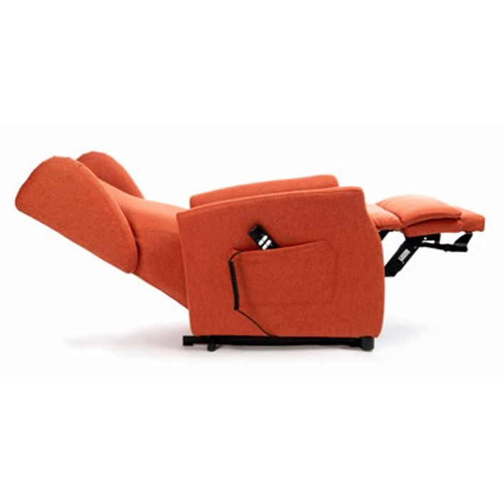 Poltrona elevabile 2 motori K91PAB-2R - con Roller system-Arancio