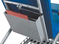 Poltrona prelievi meccanica con ruote - Blu