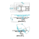 Poltrona multifunzionale AZZURRO 708AS elettrica a 3 motori - Grigia