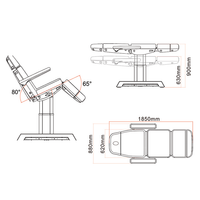 Poltrona multifunzionale SABA elettrica a 4 motori - Bianca