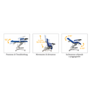 Poltrona multifunzione RUGY Visita PM100 - 3 sezioni e 4 Motori