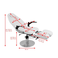 Poltrona Podologica AZZURRO 713A idraulica - Bianca