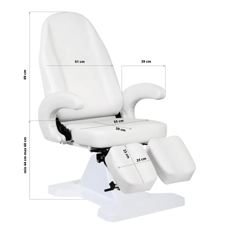 Poltrona Podologica idraulica - Bianca