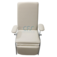 Poltrona prelievi/relax meccanica a 3 sezioni - Panna