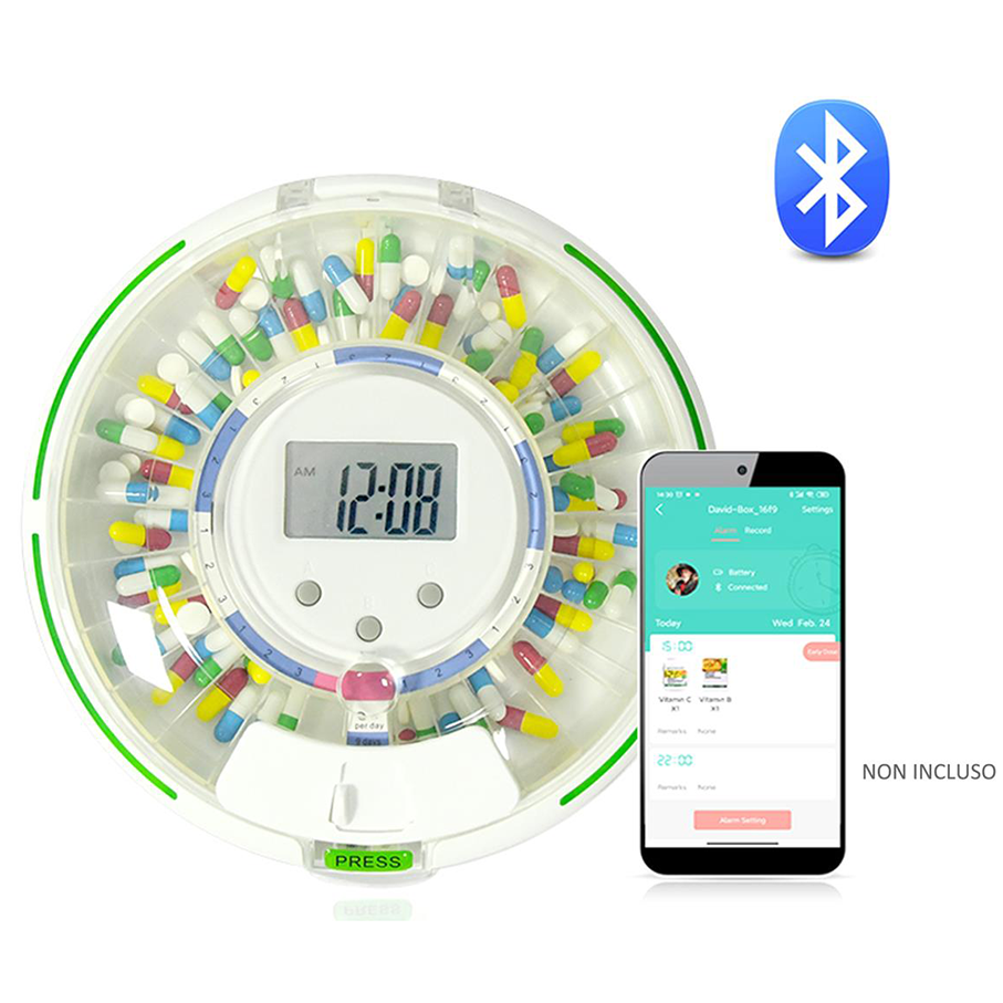 Portapillole con Bluetooth M111 - 28 giorni di dosaggio