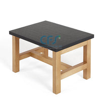 Predellino in legno massello di faggio a 1 gradino