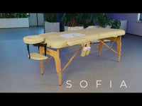 Lettino da massaggio in legno pieghevole SOFIA K533 + Borsa