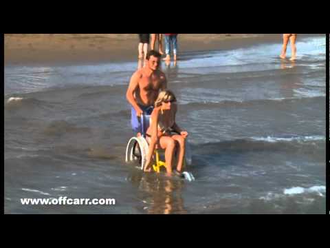 Carrozzina da mare SOLEMARE con ruotino anteriore