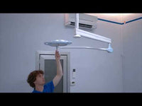 Lampada Scialitica PENTALED 28 su piantana a rotelle + batteria