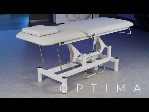 Lettino elettrico ad altezza variabile OPTIMA - Larghezza 68 cm - Bianco