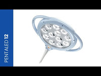 Lampada Scialitica PENTALED 12 su piantana con ruote