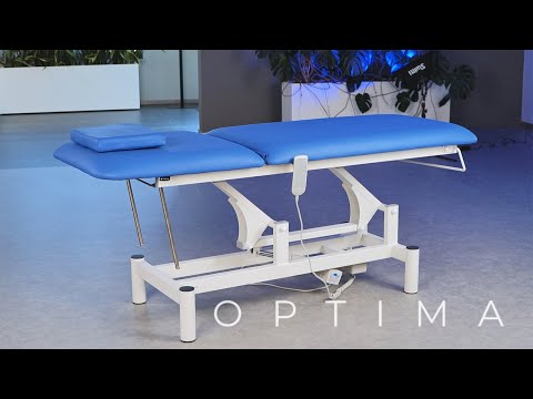 Lettino elettrico ad altezza variabile OPTIMA - Larghezza 68 cm - Blu