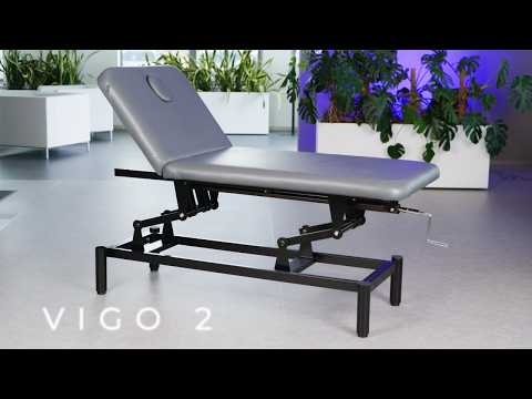 Lettino fisso ad altezza variabile VIGO 2 + schienale regolabile - Larghezza 75 cm - Bianco