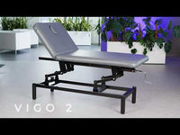 Lettino fisso ad altezza variabile VIGO 2 + schienale regolabile - Larghezza 75 cm - Bianco