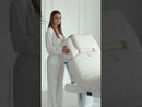 Lettino elettrico ad altezza variabile ETERNA - Larghezza 78 cm - Bianco