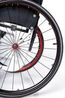 Carrozzina pieghevole superleggera ad Autospinta ARDEA  ATMOS Bianca - CL200B